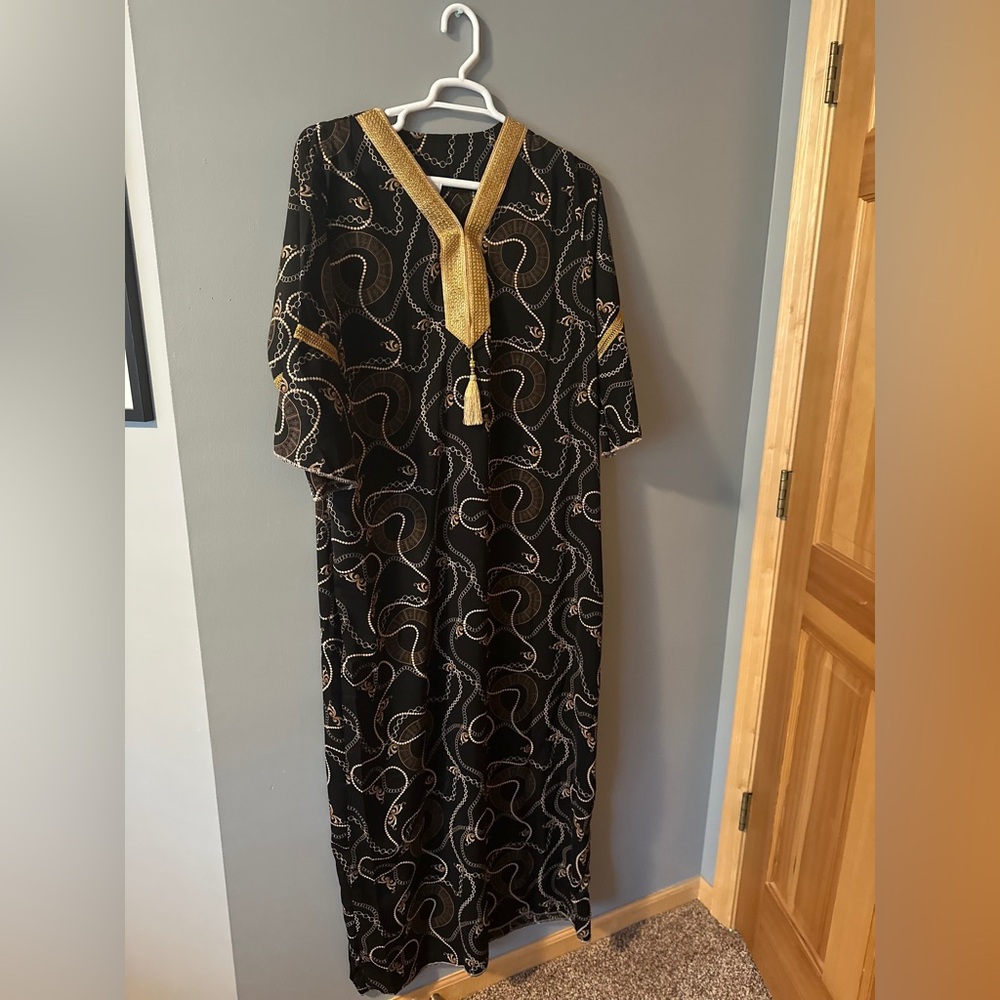 Elegant Black and Gold Top